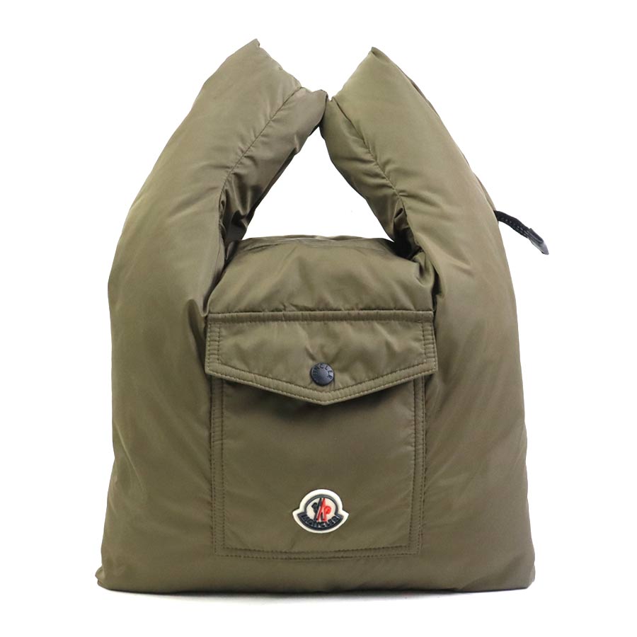 樂天商城 - モンクレール MONCLER ハンドバッグ ナイロン カーキ レディース 送料無料【中古】 h32122j