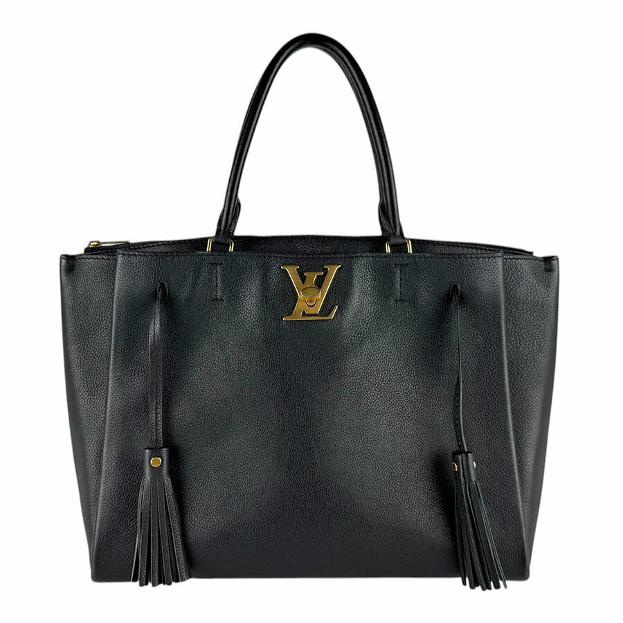 樂天商城 - ルイ ヴィトン LOUIS VUITTON ハンドバッグ ショルダーバッグ ロックミート レザー ブラック レディース M54569 送料無料【中古】 z9308