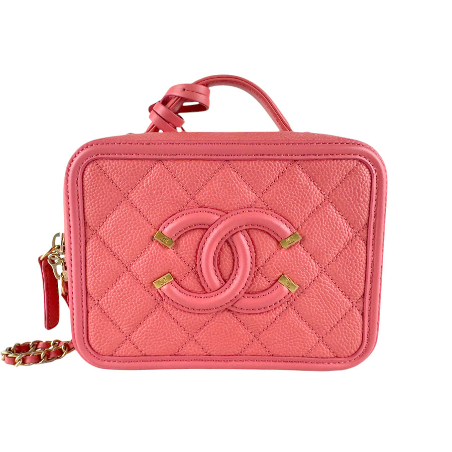 樂天商城 - シャネル CHANEL ショルダーバッグ CCフィグリー キャビアスキンレザー ピンク レディース 送料無料【中古】 z9351