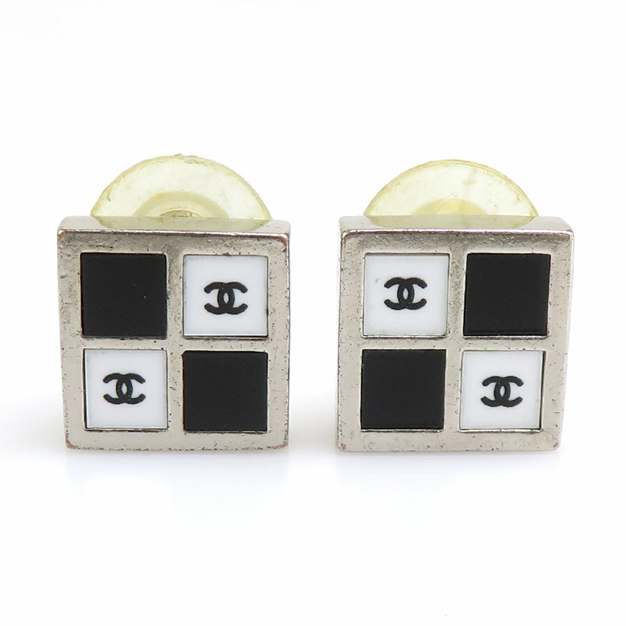 樂天商城 - シャネル CHANEL ピアス メタル ブラック/ホワイト/シルバー レディース 送料無料【中古】 56695i
