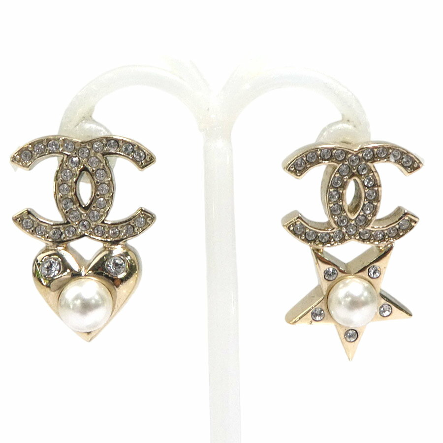 樂天商城 - シャネル CHANEL ピアス メタル/ラインストーン/フェイクパール ゴールド レディース 送料無料【中古】 56701i