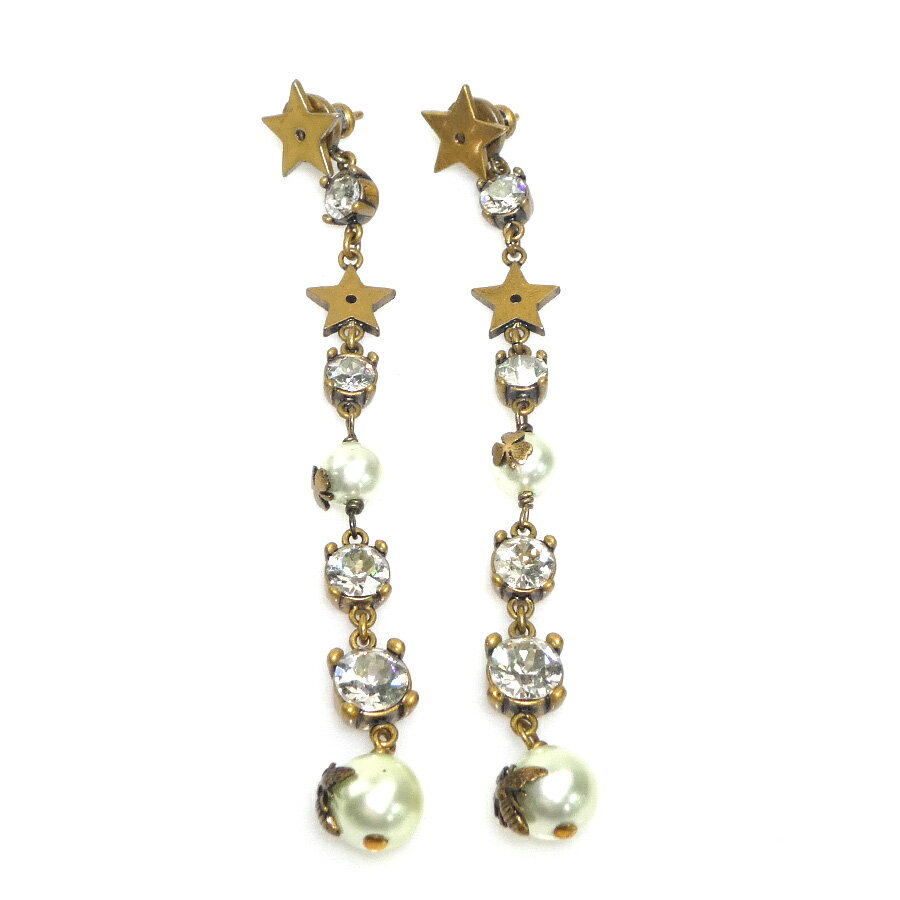 樂天商城 - クリスチャンディオール Christian Dior ピアス メタル/フェイクパール ゴールド/ホ レディース 送料無料【中古】 h32155k