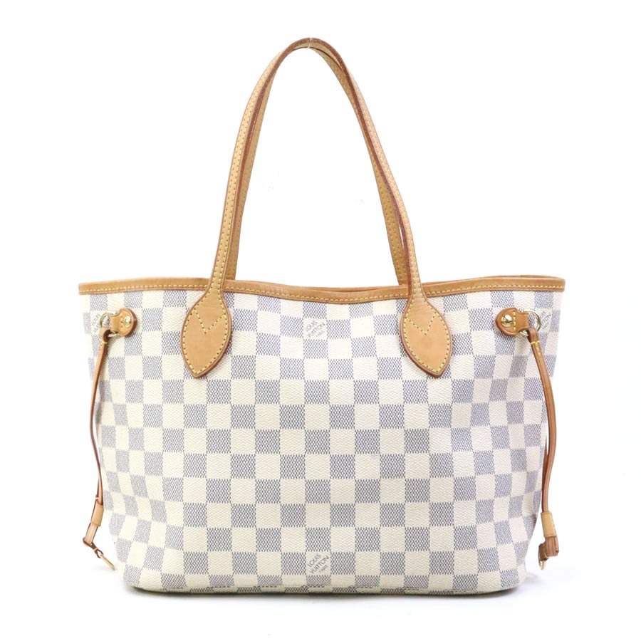 樂天商城 - ルイ ヴィトン LOUIS VUITTON トートバッグ ダミエアズール ネヴァーフルPM ダミエアズールキャンバス アズール ゴールド レディース 送料無料【中古】 e61801a