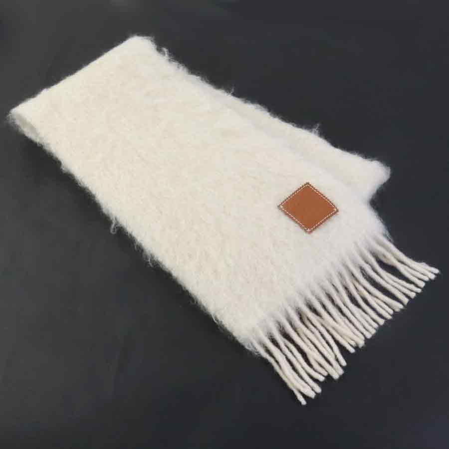 乐天商城 - ロエベ LOEWE マフラー ウール/モヘヤ ライトベージュ レディース 送料無料【中古】 e61808a