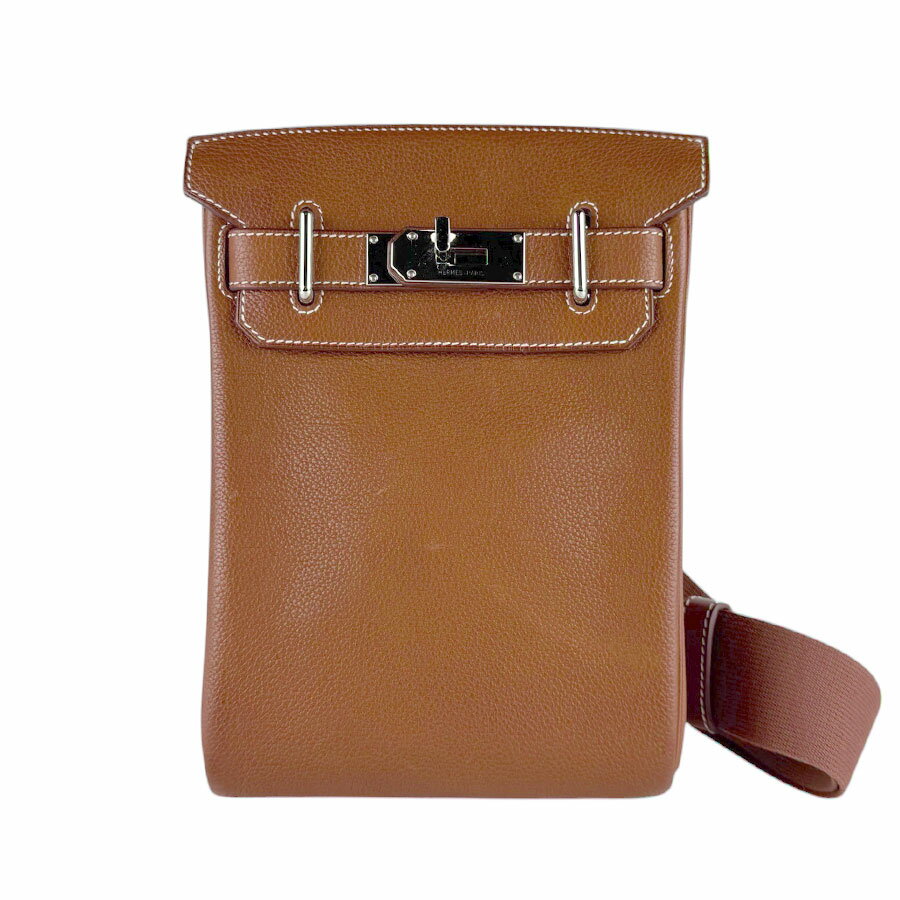 樂天商城 - エルメス HERMES ボディバッグ アッカドPM トゴ ゴールド シルバー メンズ 送料無料【中古】 z9502