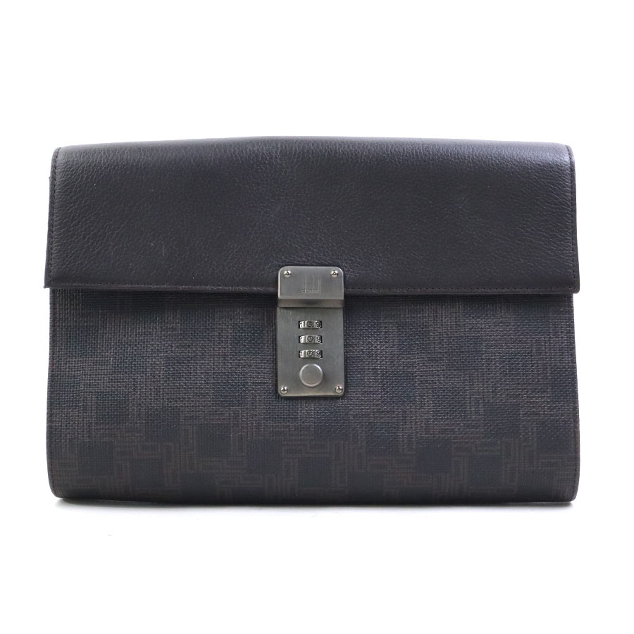 樂天商城 - ダンヒル Dunhill セカンドバッグ レザー ブラウン メンズ 送料無料【中古】 56715a