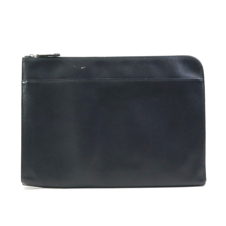 FERRAGAMO - サルヴァトーレフェラガモ Salvatore Ferragamo クラッチバッグ レザー ブラック メンズ 送料無料【中古】 56716a
