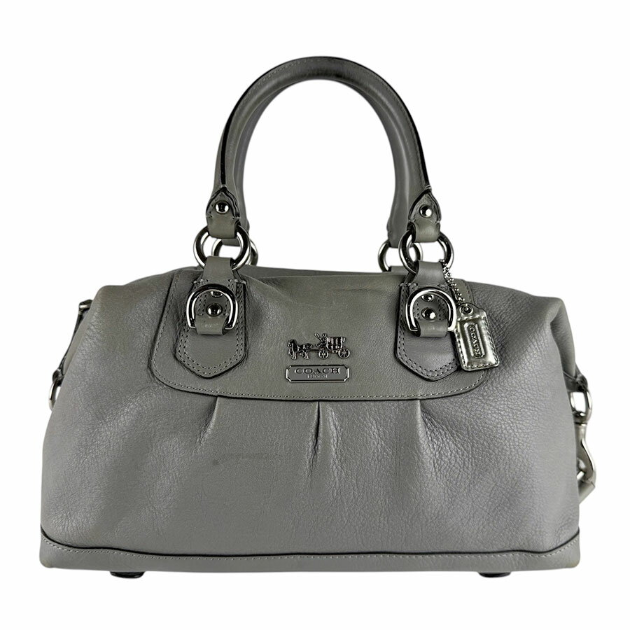 樂天商城 - コーチ COACH ハンドバッグ ショルダーバッグ レザー グレー レディース 送料無料【中古】 z9405