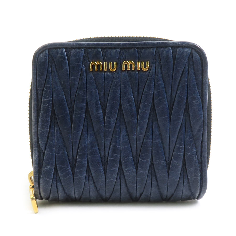 ミュウミュウ MIUMIU 二つ折り財布 レ
