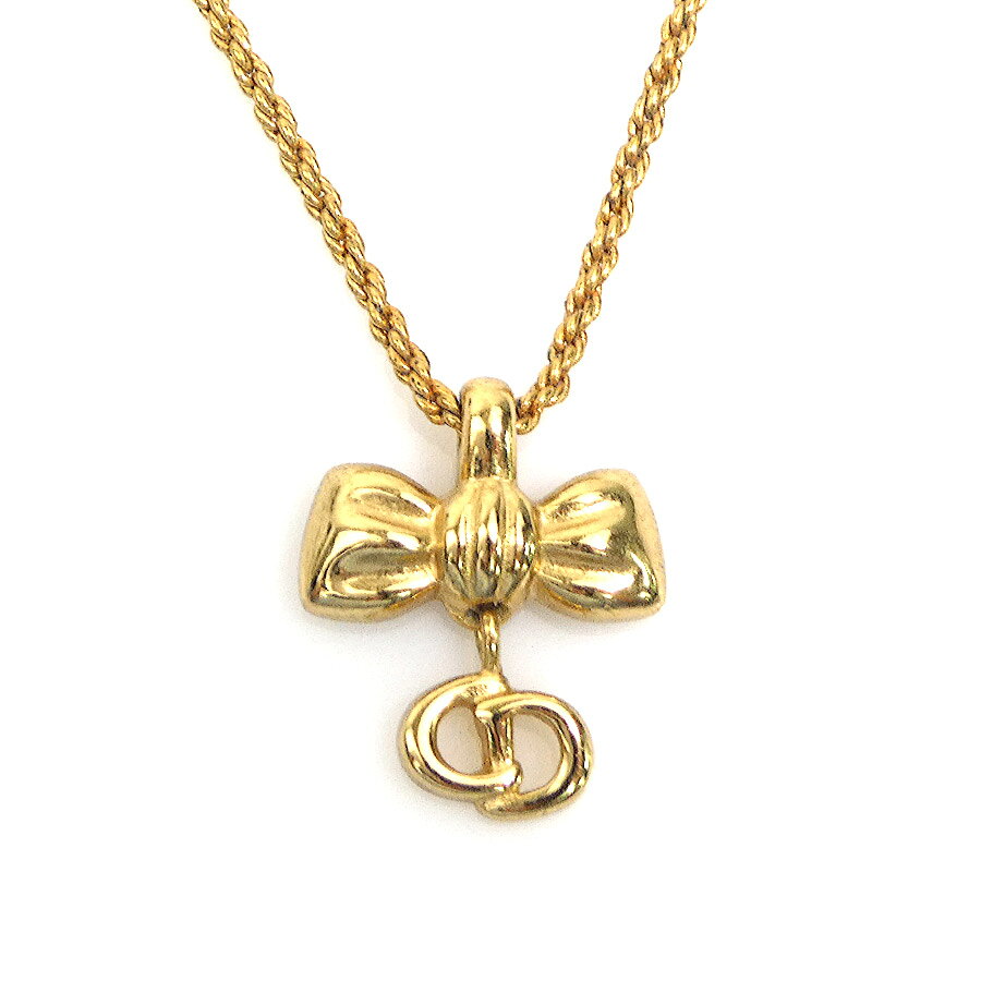 Heart - クリスチャンディオール Christian Dior ネックレス メタル ゴールド レディース 送料無料【中古】 h32193