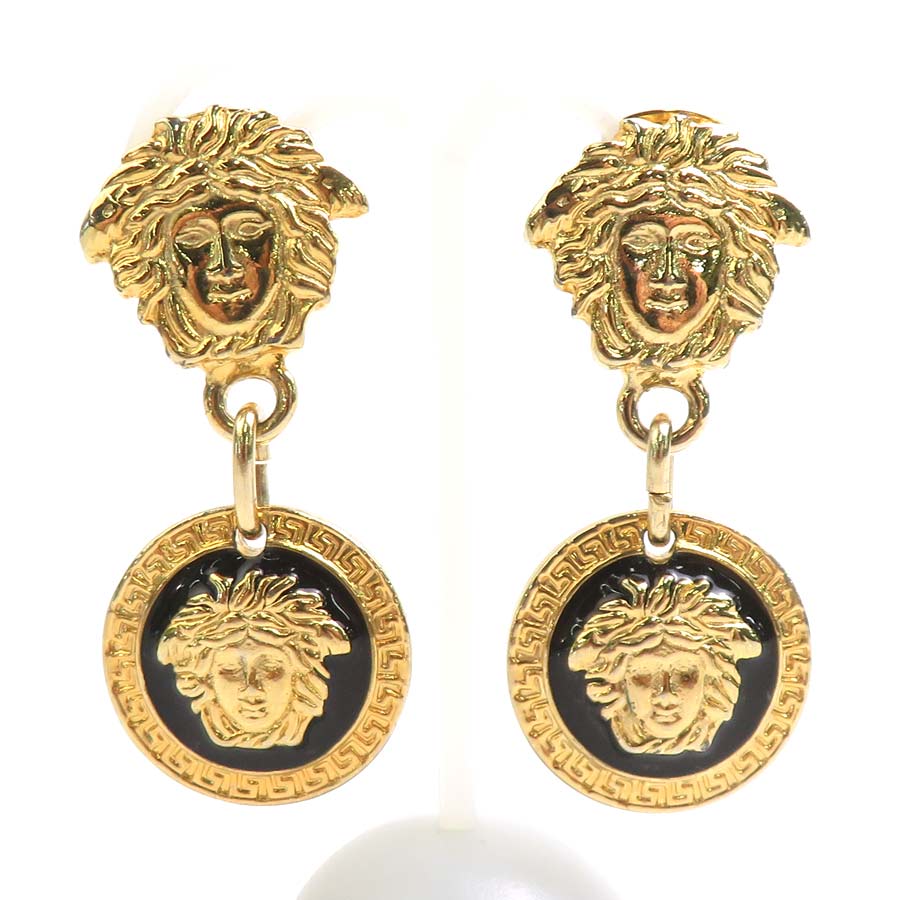 Rakuten - ヴェルサーチ VERSACE イヤリング メタル ゴールド レディース 送料無料【中古】 h32253b