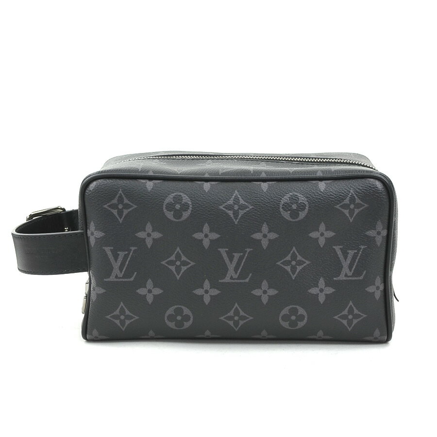 ルイ ヴィトン LOUIS VUITTON クラッチバッグ モノグラムエクリプス ロッカー ドップ キット PVC ブラック/グレー メンズ M83113 送料無料【中古】 e61961k