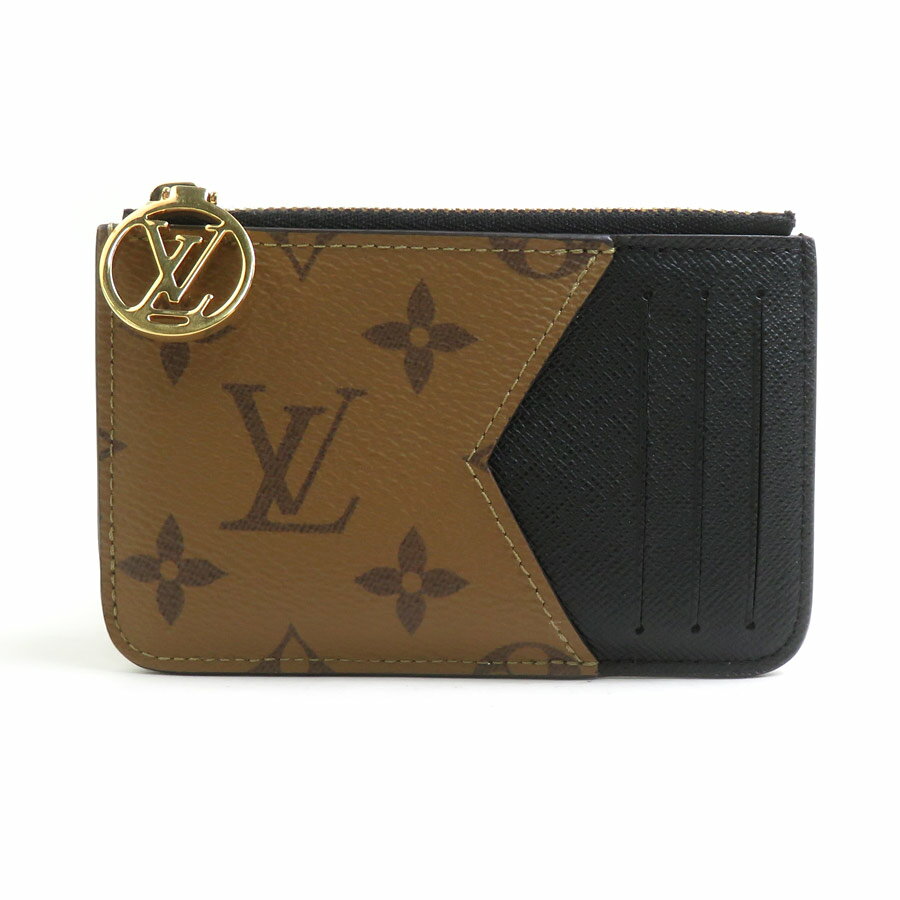 ルイ ヴィトン LOUIS VUITTON コインケース モノグラムリバース ポルトカルト ロミー PVC ブラウン ゴールド レディース M81912 送料無料【中古】 e61965i