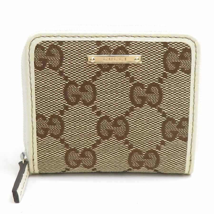 GUCCI 名刺入れ ベージュ ブラウン 中古 グッチ 名刺入れ レディース