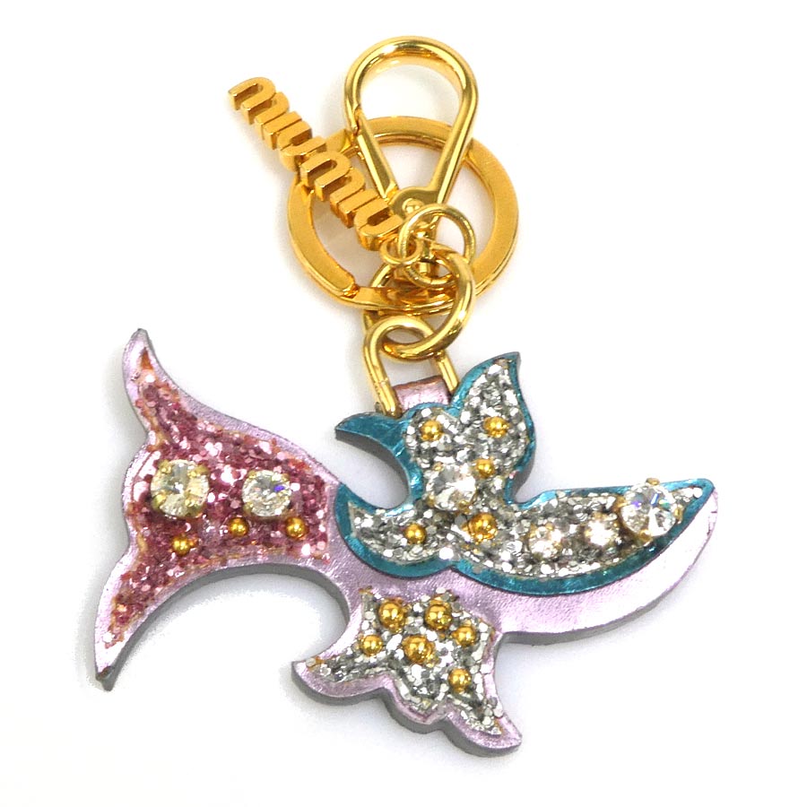 楽天市場】miumiu バッグ（バッグチャーム｜バッグ用アクセサリー