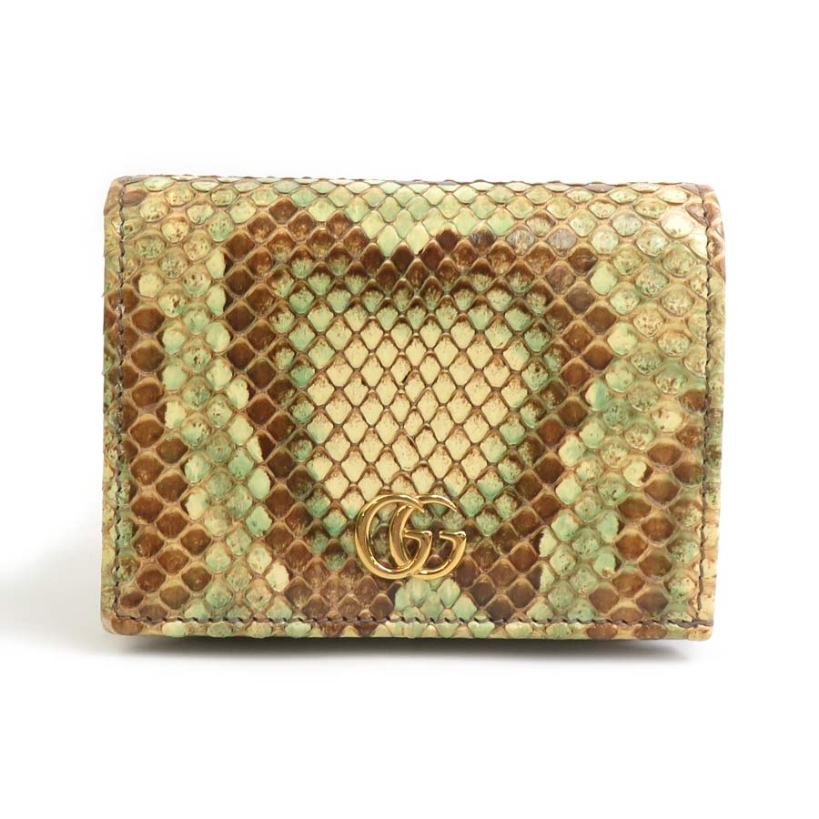 楽天市場】gucci 財布 パイソン 二つ折りの通販