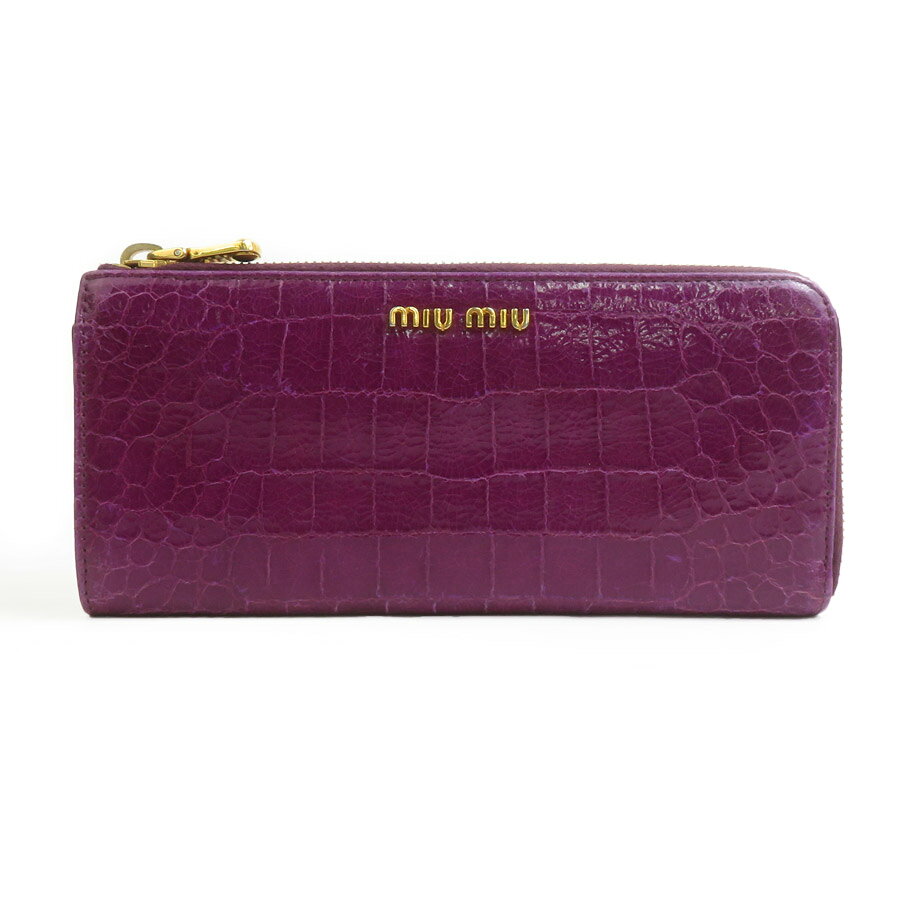 楽天市場】miumiu 長財布 パープルの通販