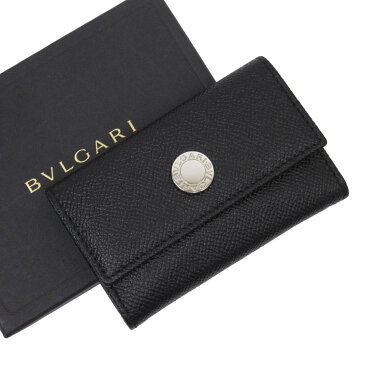 ブルガリ 6連キーケース ブラックxシルバー レザー BVLGARI レディース メンズ 【中古】【定番人気】 - t12030