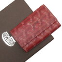 ゴヤール GOYARD 6連キーケース レッド系 PVCxレザー 【中古】【定番人気】 - g201 ...