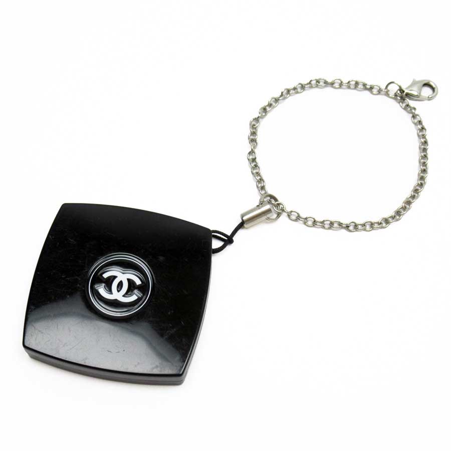 シャネル CHANEL キーホルダー チャーム ココマーク ブラックxシルバー プラスティック 【中古】【定番人気】 - h27471fのサムネイル