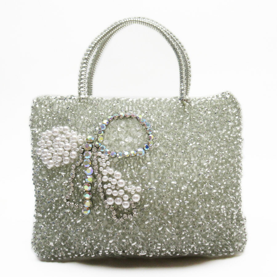 アンテプリマ ANTEPRIMA ハンドバッグ シルバー ワイヤーxストーン 【中古】【定番人気】 - g3006aのサムネイル