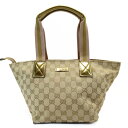 グッチ GUCCI ハンドバッグ GG ベージュxゴールド キャンバスxパテントレザー 131228 【中古】【定番人気】 - t18180a