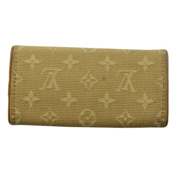 ルイヴィトン 4連キーケース モノグラム ベージュ キャンバスxレザー Louis Vuitton レディース メンズ 【中古】【定番人気】 - k7107