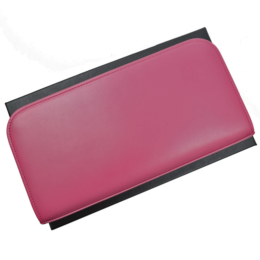 サンローラン SAINT LAURENT 長財布 ピンクxゴールドカラー レザー ラウンドファスナー レディース 【中古】【定番人気】 - r8486f