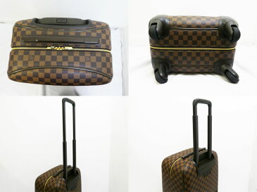 【美品】ルイヴィトン LOUIS VUITTON キャリーケース ダミエエベヌ ゼフィール55 ブラウン ダミエキャンバス トラベルバッグ 旅行かばん レディース メンズ N23004【中古】 - e29165