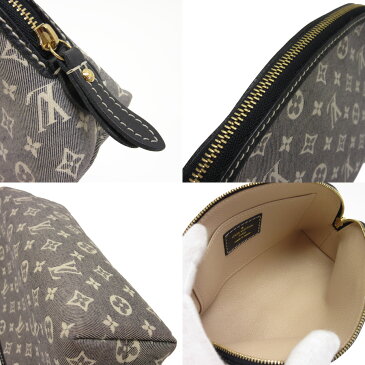 【新品同様】ルイヴィトン Louis Vuitton ポーチ マルチケース モノグラム・イディール ポシェット・コスメティック アンクル ネイビー キャンバス レディース M40376 【中古】 - h18949