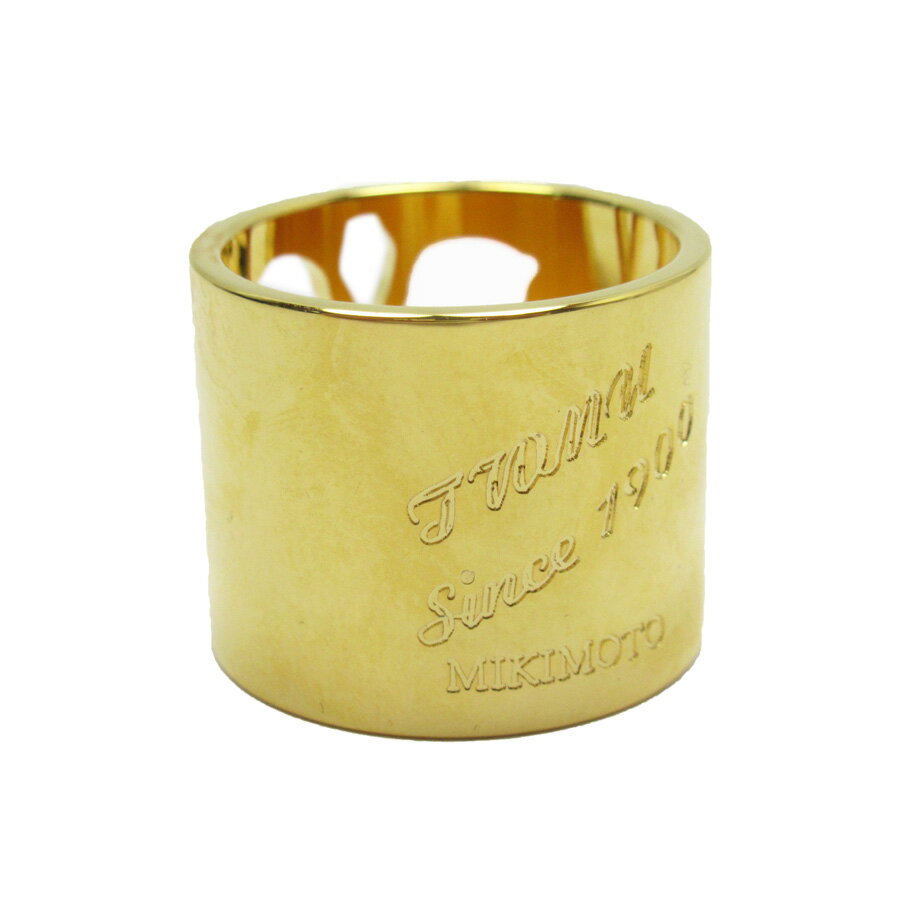 ミキモト MIKIMOTO スカーフリング ゴールドxパール 金属素材xパール 【中古】【訳あり】 - h27953a