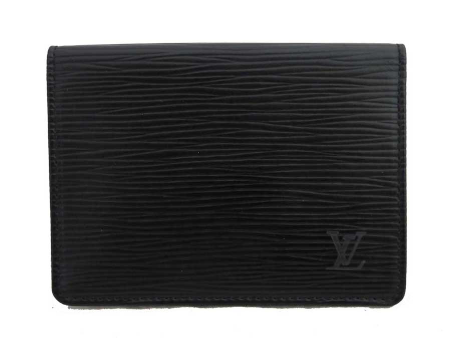 ルイヴィトン Louis Vuitton パスケース エピ ポルト2カルトヴェルティカル ブラック エピレザー カードケース 名刺入れ レディース メンズ M63202 【中古】【おすすめ】 - e47418f