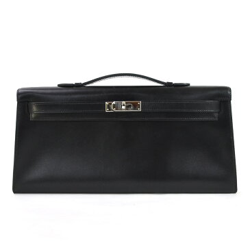エルメス ハンドバッグ ポシェットケリー ロング ブラック ボックスカーフ HERMES レディース プレミアム特集【中古】【定番人気】 - 98075b