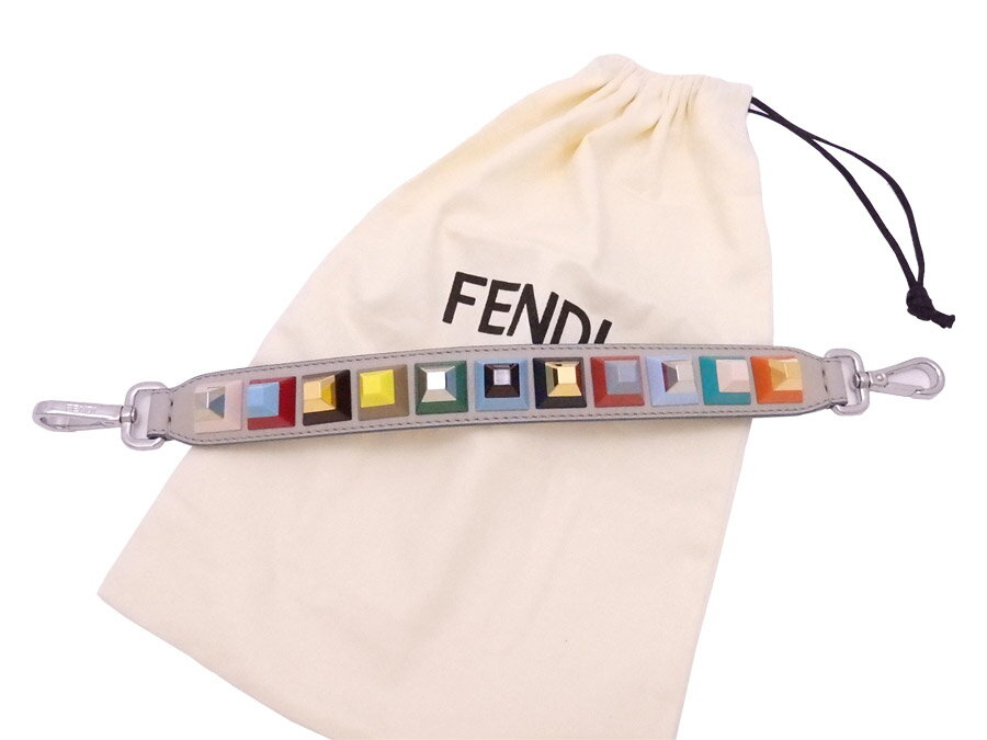 フェンディ FENDI ハンドルストラップ ミニストラップユー マルチカラー レザーxシルバー金具 レディース 送料無料【中古】【おすすめ】 - e49881aのサムネイル