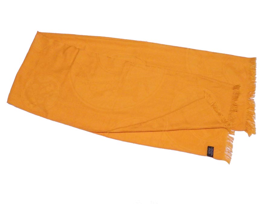 エルメス HERMES ショール ストール スカーフ ニュー リブリス オレンジイエロー 85% カシミヤx15％ シルク レディース 送料無料【中古】【おすすめ】 - e52460fのサムネイル