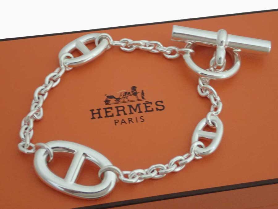 エルメス HERMES ブレスレット シェーヌダンクル シルバー Ag925 レディース メンズ 送料無料【中古】【おすすめ】 - e52806aのサムネイル