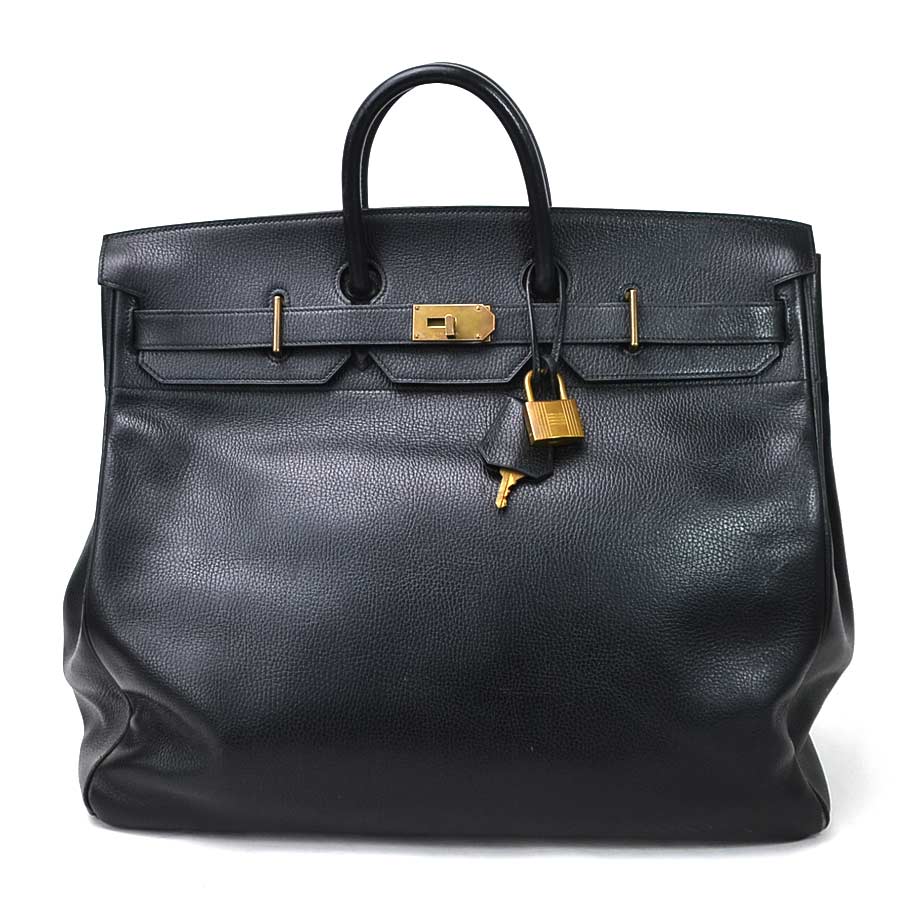 エルメス ハンドバッグ ボストンバッグ オータクロア50 ブラック アルデンヌ HERMES レディース メンズ プレミアム特集【中古】【定番人気】 - i0474のサムネイル
