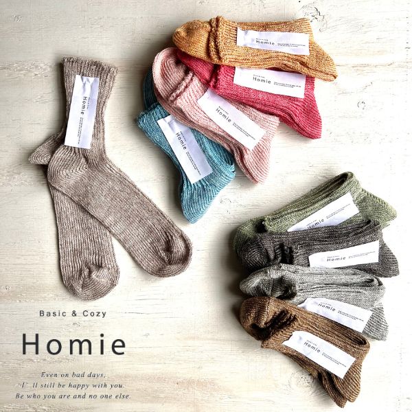 { Homie l C \bNX  Homie Linen Short Socks V[g\bNX K 킢 i` H035