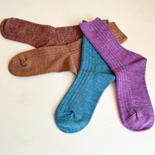 SMALL STONE SOCKS ミックスカラーリブソックス so1015靴下 日本製 おしゃれ 可愛...