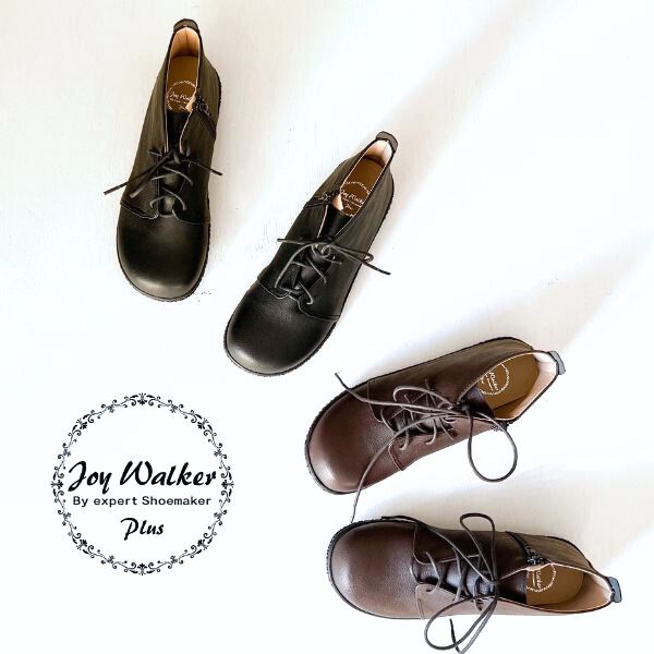 Joy Walker Plus ジョイウォーカープラス/ レースアップ コンフォートブーツ ca158 女性 30代 40代 50代 60代 歩きやすい 履きやすい 大人 かわいい おしゃれ 疲れにくい レースアップ カジュアルシューズ ファスナー 柔らかい 低反発インソール ショートブーツ