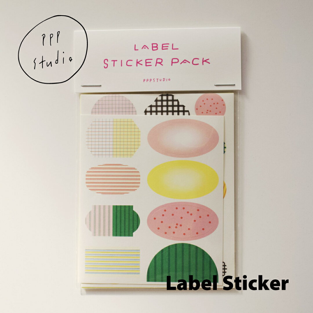 【合計1,100円以上で送料無料】pppstudio Label Sticker ステッカー スケジュール カレンダー キャラクター レディース 韓国 韓国ブランド 韓国雑貨 シール 文具 ステーショナリー かわいい おしゃれ 日本 販売