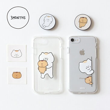 3MONTHS iPhone Case UEONG&BOO クリアケース iPhone 11 11pro XS X iphoneケース 耐衝撃 アイフォンケース キャラクター アイフォン ケース レディース 韓国 韓国ブランド 韓国雑貨 かわいい おしゃれ 日本 販売 ギフト プレゼント