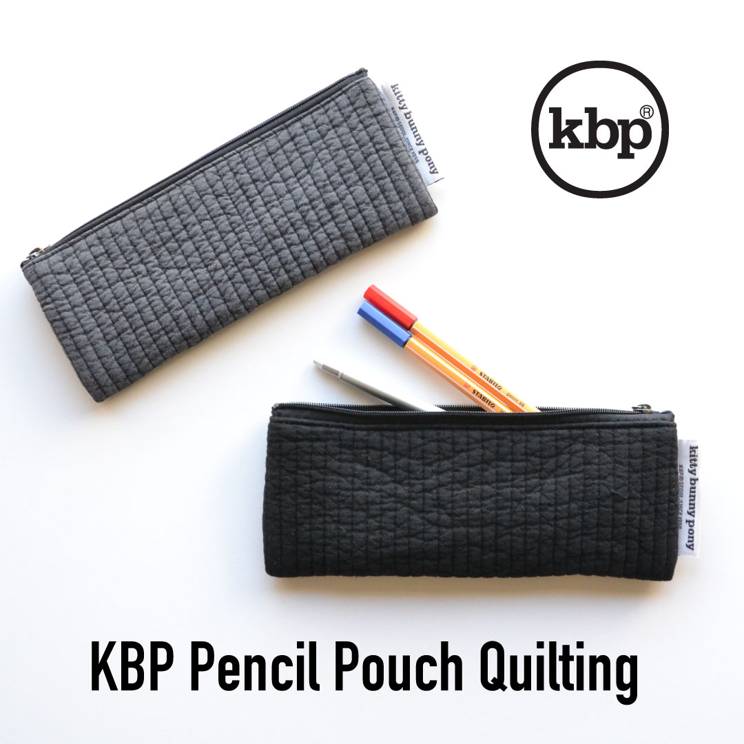 kitty bunny pony Pencil Pouch Quilting ペンケース 筆箱 ポーチ KBP 韓国 高校生 ブランド ヌビ イブル レディース メンズ シンプル 無地 キルティング かわいい おしゃれ 韓国ファッション 女子 日本 販売 ギフト プレゼント 【送料無料】のサムネイル