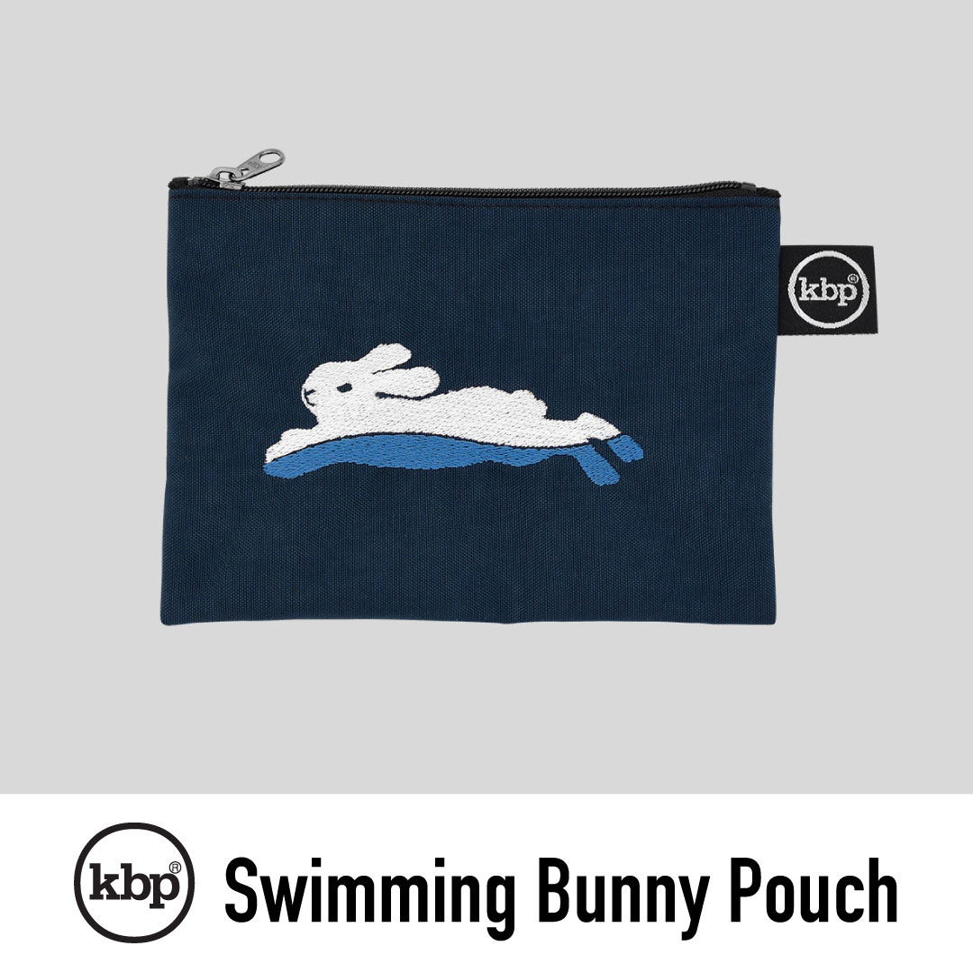 kitty bunny pony Swimming Bunny Embroidery Pouch ポーチ コスメポーチ KBP かわいい レディース 韓国 韓国ブランド ファブリック 布 おしゃれ 小物入れ ミニポーチ キティバニーポニー 化粧 旅行 女子 誕生日プレゼント ギフト 日本 販売 送料無料