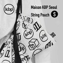 kitty bunny pony Maison KBP Seoul String Pouch S ポーチ 巾着ポーチ コスメポーチ KBP かわいい レディース 韓国 韓国ブランド ファブリック 布 おしゃれ 小物入れ ミニポーチ キティバニーポニー 化粧 旅行 女子 誕生日プレゼント ギフト 日本 販売 送料無料