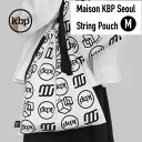 kitty bunny pony Maison KBP Seoul String Pouch M ポーチ 巾着ポーチ コスメポーチ KBP かわいい レディース 韓国 韓国ブランド ファブリック 布 おしゃれ 小物入れ ミニポーチ キティバニーポニー 化粧 旅行 女子 誕生日プレゼント ギフト 日本 販売 送料無料