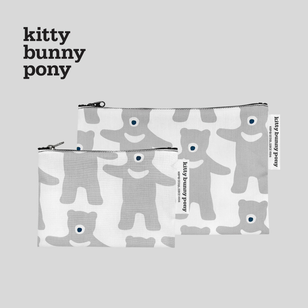 【NEW】kitty bunny pony Baby Boy Bear Pouch ポーチ コスメポーチ KBP かわいい レディース 韓国 韓国ブラン ファブリック コットン 布 おしゃれ 小物入れ ミニポーチ キティバニーポニー 北欧デザイン 化粧 旅行 女子 誕生日プレゼント ギフト 日本 販売のサムネイル