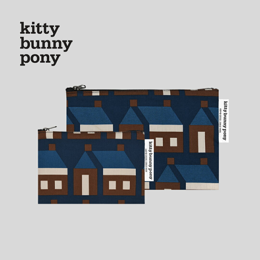 Rakuten - 【NEW】kitty bunny pony Maison Dusk Pouch by Small Hands Steady Work ポーチ コスメポーチ KBP かわいい レディース 韓国 韓国ブラン ファブリック コットン 布 おしゃれ 小物入れ ミニポーチ キティバニーポニー 北欧デザイン 誕生日プレゼント ギフト 日本 販売