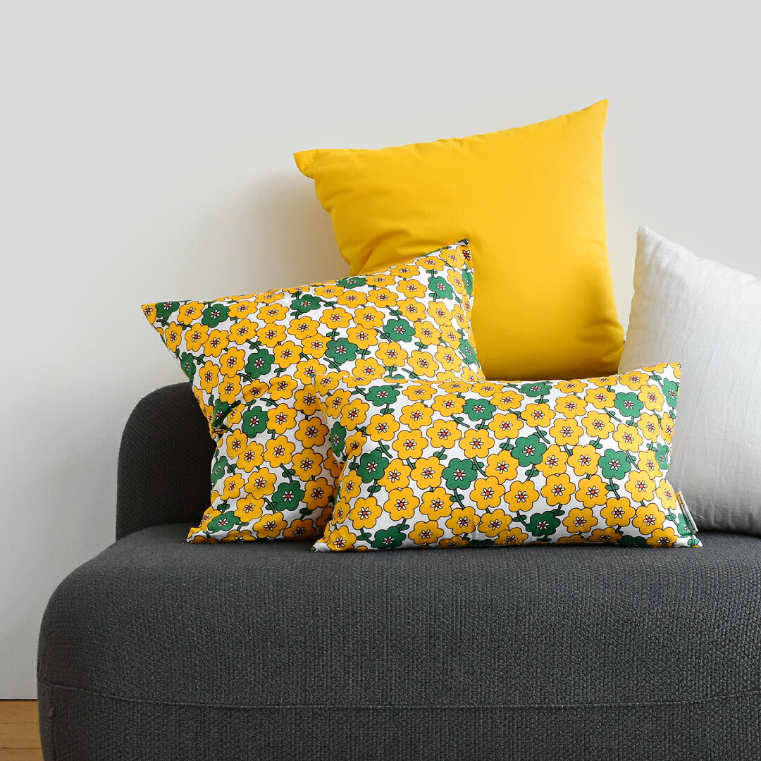 kitty bunny pony Tuin Yellow Cushion Cover クッションカバー KBP 50x50 かわいい レディース 韓国 韓国ブランド ファブリック インテリア 布 おしゃれ キティバニーポニー 北欧 誕生日プレゼント ギフト 日本 販売 送料無料 astore-10000520 Astore サンプル画像3