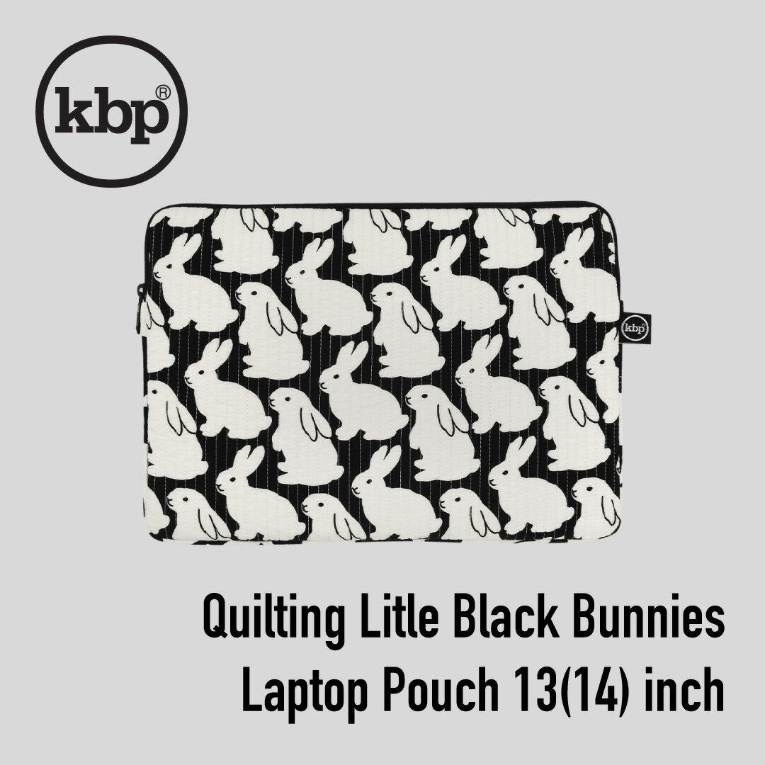 kitty bunny pony Quilting Little Black Bunnies Laptop pouch 13(14)インチ macbook pro 13インチ 14インチ 韓国 ブランド パソコンケース KBP ノートパソコン ケース パソコンバッグ PCケース PCバッグ 軽量 収納 雑貨 かわいい おしゃれ 日本 販売 送料無料